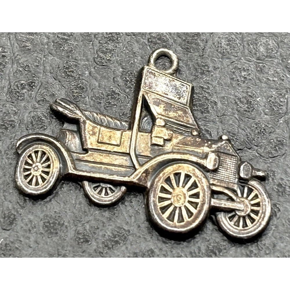 Vintage Danecraft Sterling Silver 925 Antique Automobile Car Charm Pendant